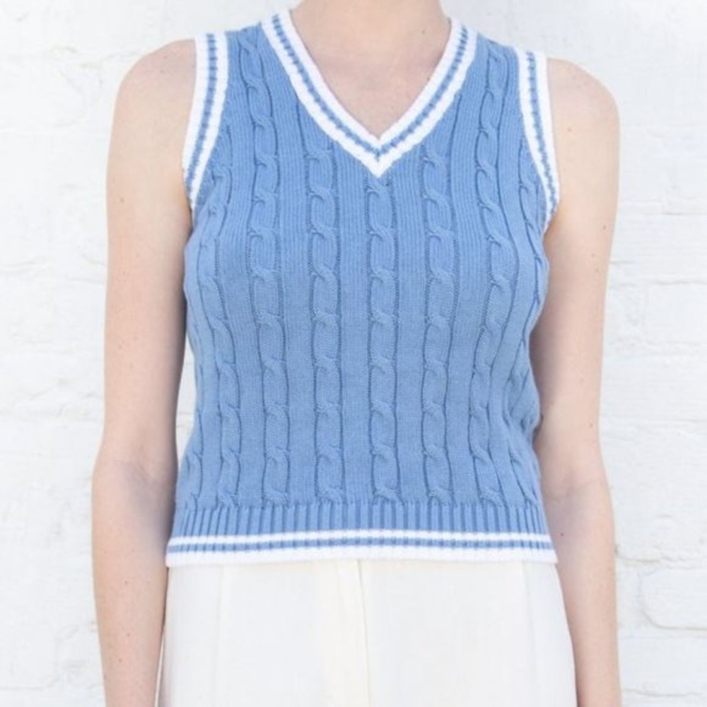 Brandy Melville Blue Sweater Vest